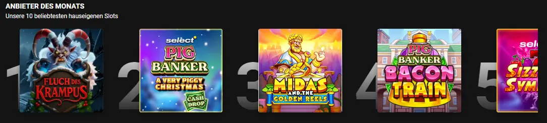 Jogos originais do casino